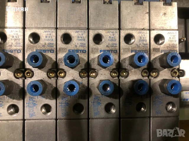 FESTO - пневмогрупа, пневмоблок, снимка 6 - Друга електроника - 48475972