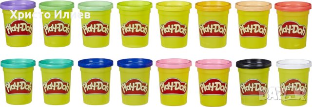 Пластелин Play Doh Hasbro 16 различни цвята големи кутии 