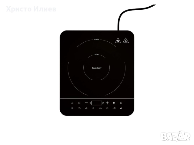 Индукционен котлон единичен SilverCrest, снимка 3 - Котлони - 52304464