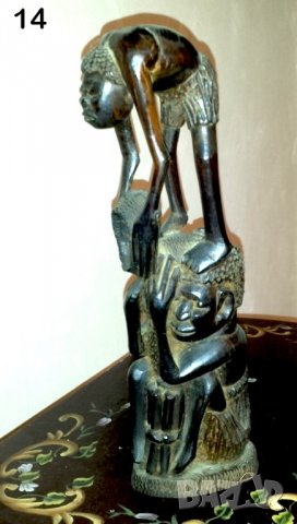 Африканска статуетка , снимка 8 - Статуетки - 14664411
