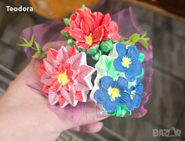 цветя от керамика , снимка 5 - Пана - 53366011