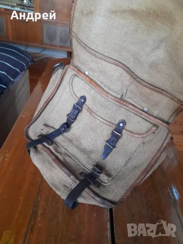 Стара брезентова чанта #17, снимка 4 - Други ценни предмети - 47824520