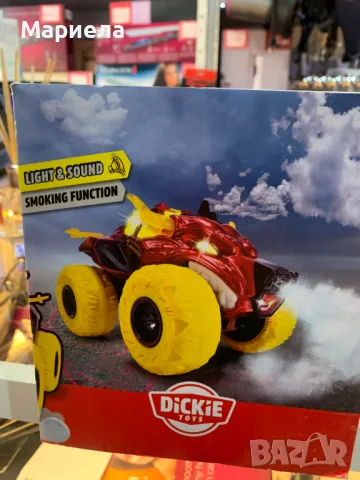 DICKIE TOYS Огнено Чудовище / Кола Със Звук , Светлина и Пара, снимка 10 - Коли, камиони, мотори, писти - 48712567