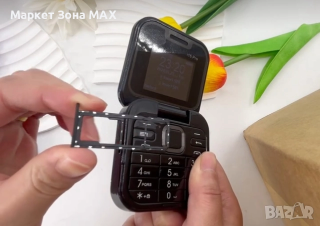Супер модерен мини телефон с капак – 2 SIM, винаги под ръка!, снимка 4 - Други - 52898877