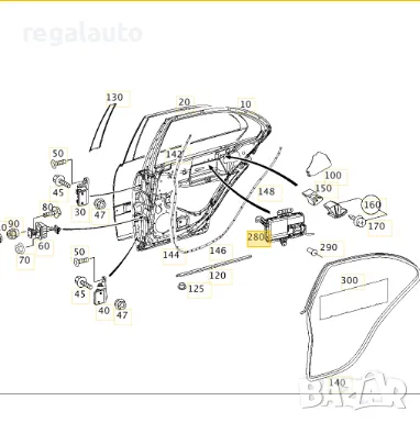 A2038600205,AIRBAG,еърбег задна дясна врата MERCEDES C W203,CLS W219,E W211, снимка 4 - Части - 48272792
