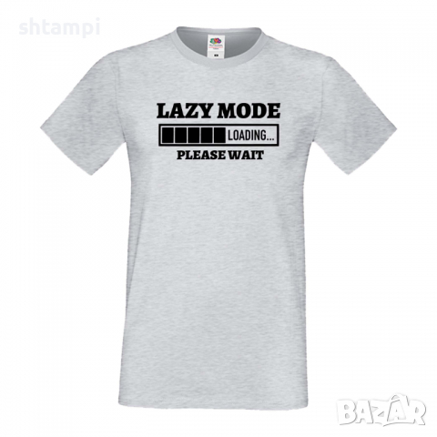 Мъжка тениска Lazy Mode Loading,Loading,Please wait,батерия,Изненада,Подарък, снимка 5 - Тениски - 36419310
