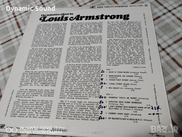 Грамофонна плоча  LOUIS ARMSTRONG - 20лв - NM, снимка 3 - Грамофонни плочи - 51465672