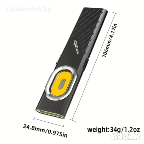 фенер Warstar 600 лумена (Black) , снимка 2 - Екипировка - 51282197