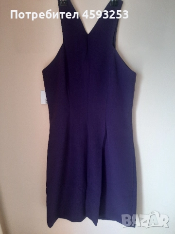 Дамска лилава рокля - размер XXS, снимка 4 - Рокли - 52830731