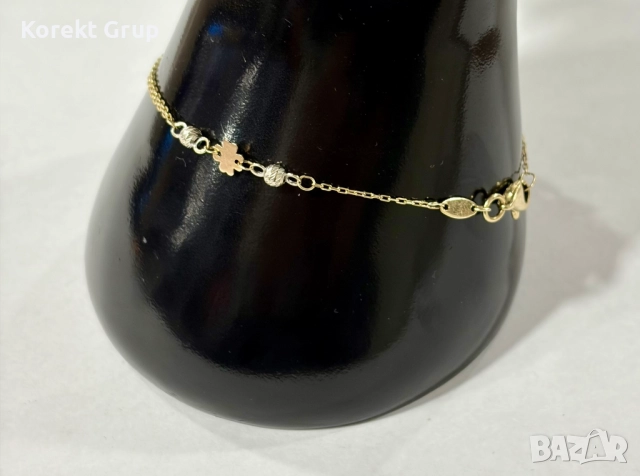 Златна гривна 1.9 грама 14 карата 585, снимка 4 - Гривни - 52888297