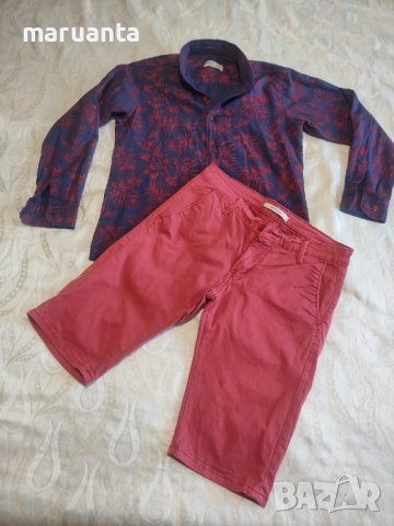Сет - Риза и къси панталонки, р. 164 см, снимка 7 - Детски комплекти - 41066689