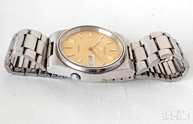 Seiko 5 Сейко 5 - самонавиващ се часовник, запазен, профилактиран, снимка 5 - Мъжки - 53039496