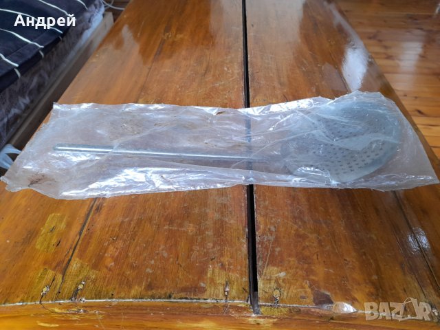 Стара решетъчна лъжица,бъркалка #3