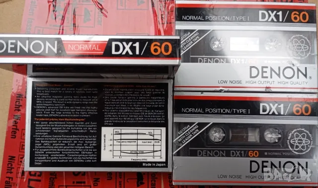 Чисто НОВИ Denon DX1/60 dx 1 60 normal нормални аудио касети OVP, снимка 4 - Аудио касети - 48293761