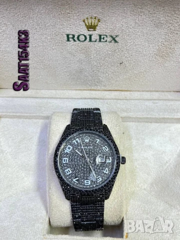 Качествен мъжки часовник Rolex diamond💎 (водоустойчив часовник, не променя цвета)
, снимка 4 - Мъжки - 50731178