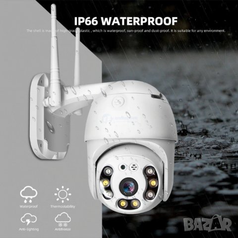 Камера  5мп NVR ,Wireless WIFI Full HD IP 66 , андроид и IOS, снимка 2 - Камери - 26533410