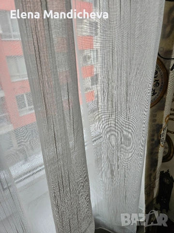 Плат за тънко перде цвят шампанско височина 120 широко 350, снимка 5 - Пердета и завеси - 53032252