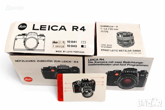 Leica R4 + Summilux-R 50mm f/1.4 , снимка 3 - Фотоапарати - 53788325