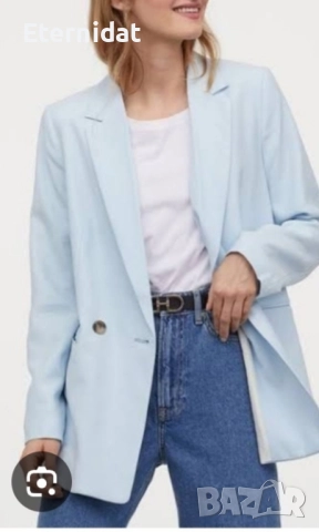 Светло син блейзър сако, снимка 10 - Сака - 51795822