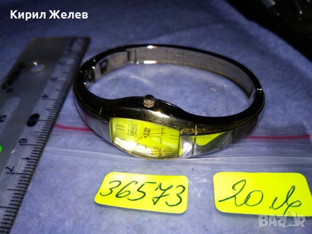 Q&Q QUARTZ СТИЛЕН МОДЕН МАРКОВ ЯПОНСКИ ДАМСКИ ЗЛАТИСТ ЧАСОВНИК Тип ГРИВНА Кю и Кю 36573, снимка 4 - Дамски - 39894407