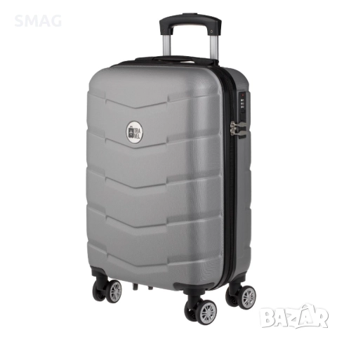 Куфар за ръчен багаж 33л, сив метален_1245724