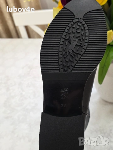 Нови дамски елегантни боти с панделки, изцяло от естествена кожа с топла подплата. , снимка 3 - Дамски боти - 53415853