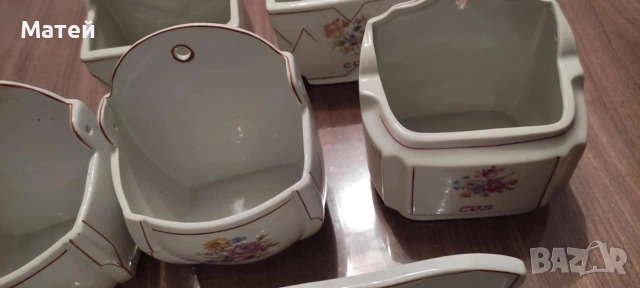 Ретро порцеланови буркани за допълване* сол и брашно* Бг порцелан , снимка 10 - Други - 53088657