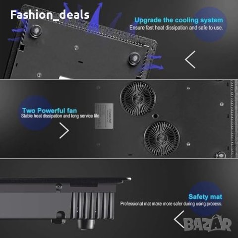 Нов Двоен Индукционен Котлон 2800W Дигитално Управление, 10 Режима, снимка 7 - Други стоки за дома - 42653279