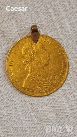 златна монета 4 австрийски дуката Франц Йосиф 1891, снимка 5 - Нумизматика и бонистика - 52083936