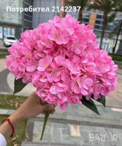 Изкуствени цветя ХОРТЕНЗИИ в различни цветове, снимка 4 - Изкуствени цветя - 47466790