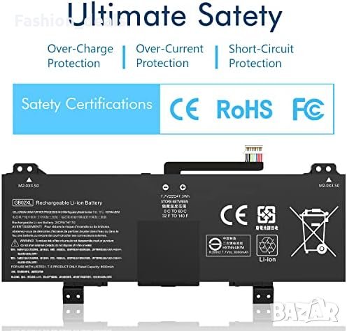 Нова Резервна GB02XL батерия за лаптоп за HP Chromebook, снимка 4 - Други - 41747064