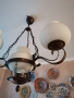 Полилей от кована мед с 4 осветителни тела, снимка 2