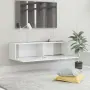 vidaXL ТВ шкаф, бял, 120x30x30 см, инженерно дърво, снимка 4