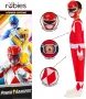 Нов Лицензиран детски костюм Power Rangers Червен Рейнджър за деца 7г, снимка 3
