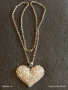 Дамско колие с висулка във формата на сърце ❤️ инкростирано с блестяши кристали 21324, снимка 7