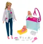 Играчка кукла педиатър с 2 бебета S_1200657, снимка 1