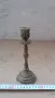 масивен дебело посребрен свещник , снимка 1
