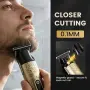 Нов тример Машинка за подстригване и брада T-Blade Zero Gap LED 4 магнитни гребена за мъже, снимка 3
