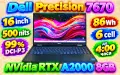 Dell Precision 7670/Core i7 12850HX/NVidia RTX A2000 8GB/16GB DDR5/512GB SSD/16 100% DCI-P3 500 nits, снимка 1
