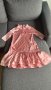 Детска розова сатенена рокля, снимка 2