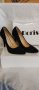 Дамски елегантни обувки с черни камъни , снимка 1