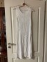 фабрично плетена  бяла дълга елегантна рокля миди midi дължина , снимка 7