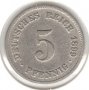 Germany-5 Pfennig-1899 F-KM# 11-Wilhelm II-small shield, снимка 1 - Нумизматика и бонистика - 35789629