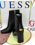 Дамски боти Guess крем, черни естествена кожа , снимка 4