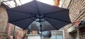 Продавам голям градински чадър, цвят графит, 3 метра, снимка 2