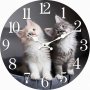 Стенен часовник с котки 