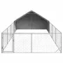 vidaXL Открита кучешка колиба с бягаща пътека 7x3x1,9 m, снимка 3