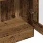 vidaXL Висок шкаф, старо дърво, 82,5x30,5x185 см, инженерно дърво, снимка 7