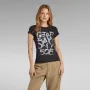 Нова дамска тениска G Star Graphic STM slim Tshirt оригинал, снимка 2