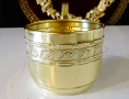 Позлатена чаша от месинг Jürst & Co.,стил Art Nouveau. , снимка 3
